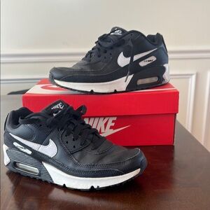Nike Kids Black and White Air Max Sneakers